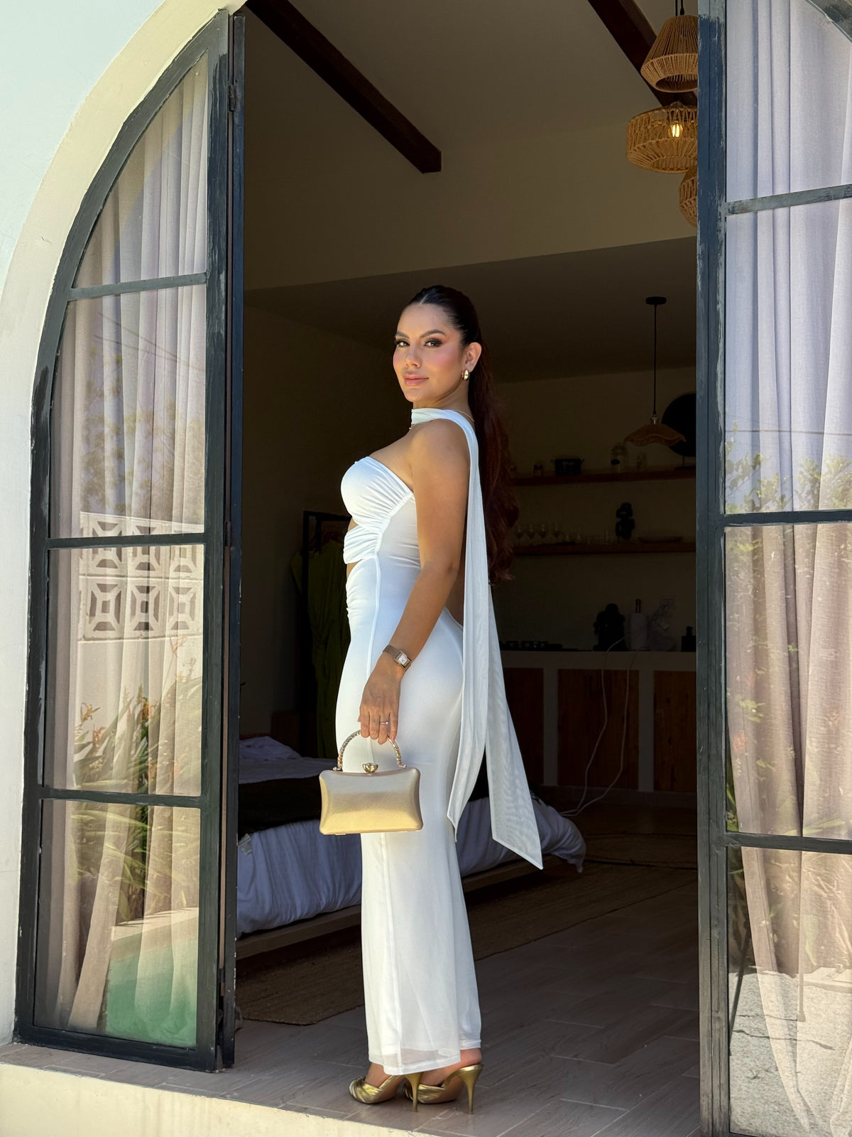 Vestido Rosa Encanto Imperial
