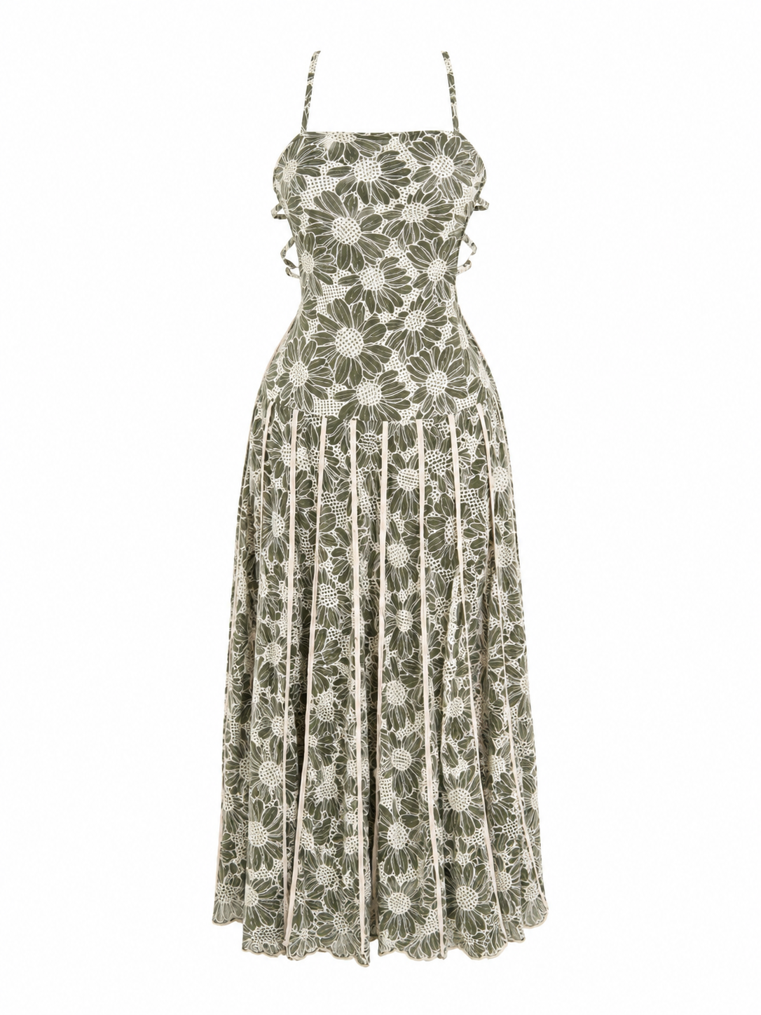Vestido Jardín Oliva Luxe