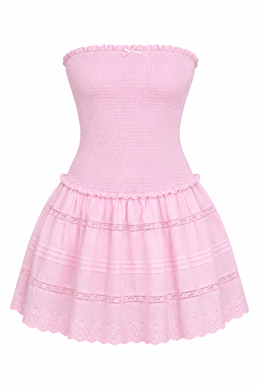 Vestido Corto Blush Romance