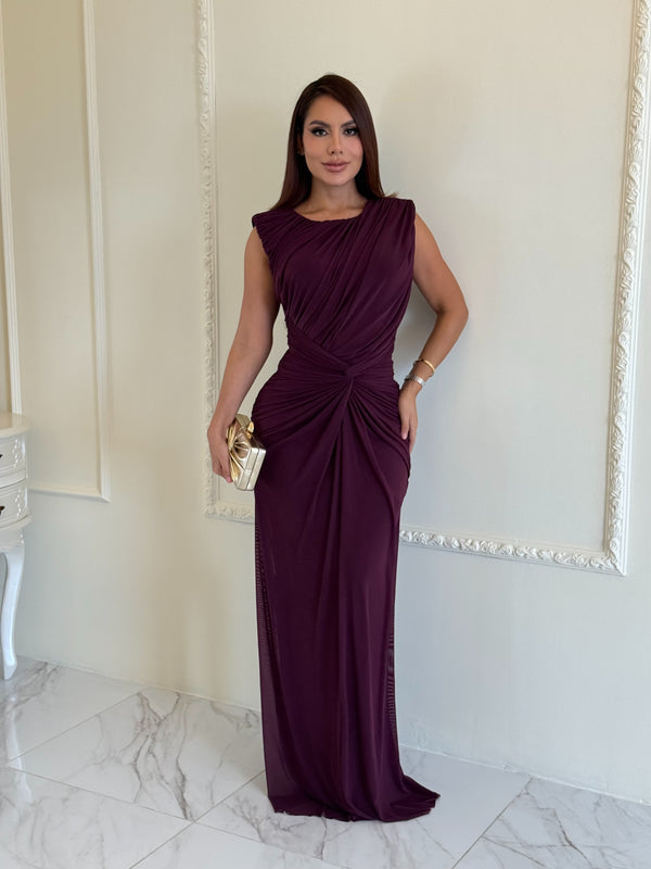Vestido Elegance Berenjena