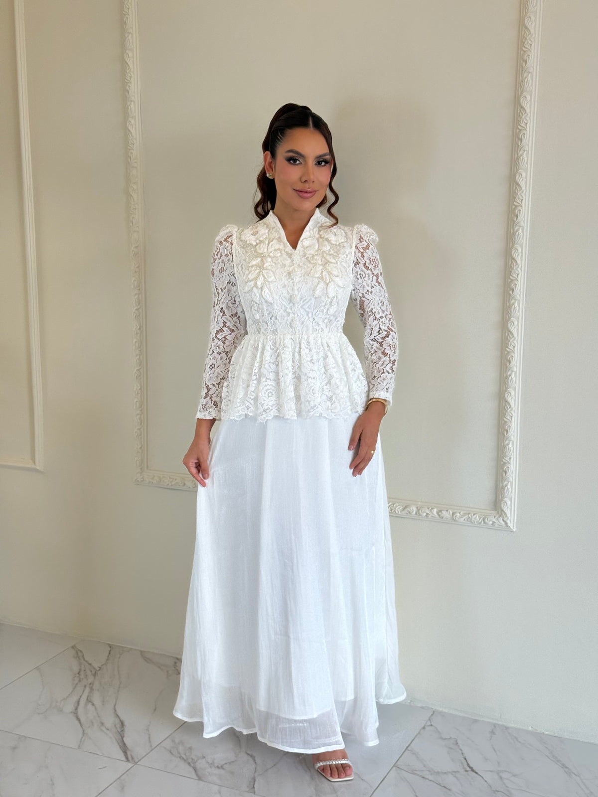 Vestido Bridal Lace Ivory
