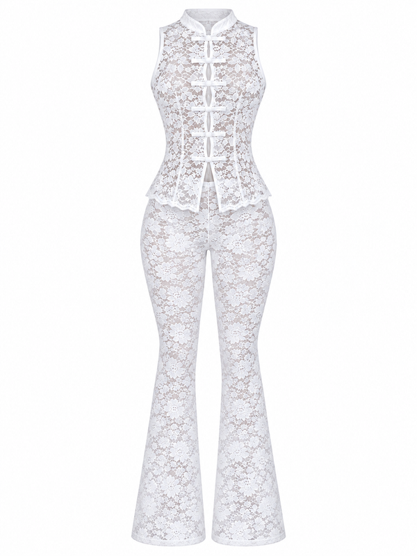 Set Frog Button Lace