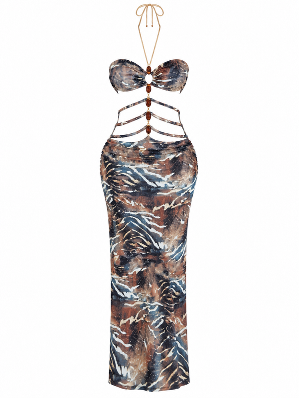 Vestido Safari Cut-Out
