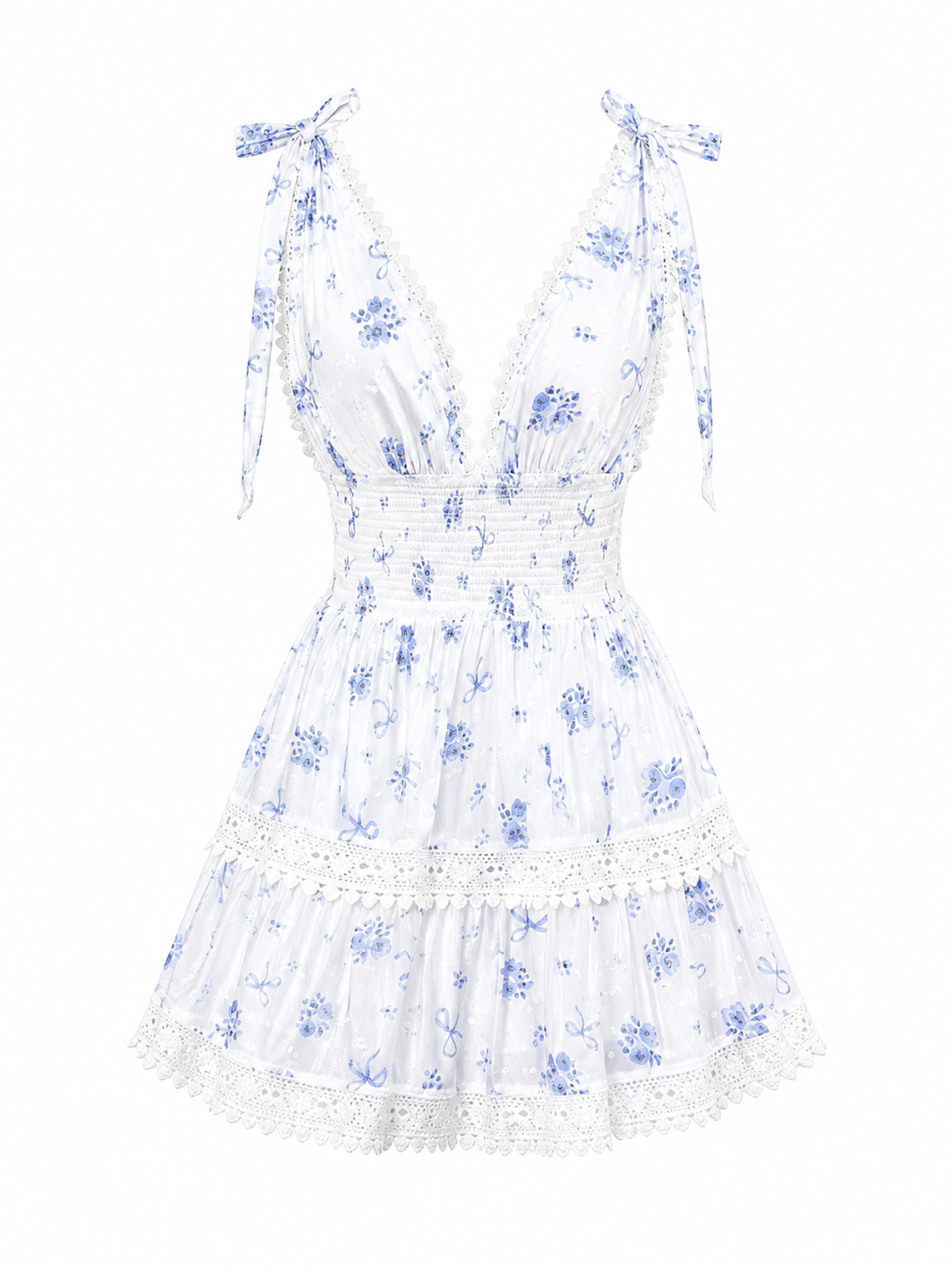Vestido Blue Blossom Romance