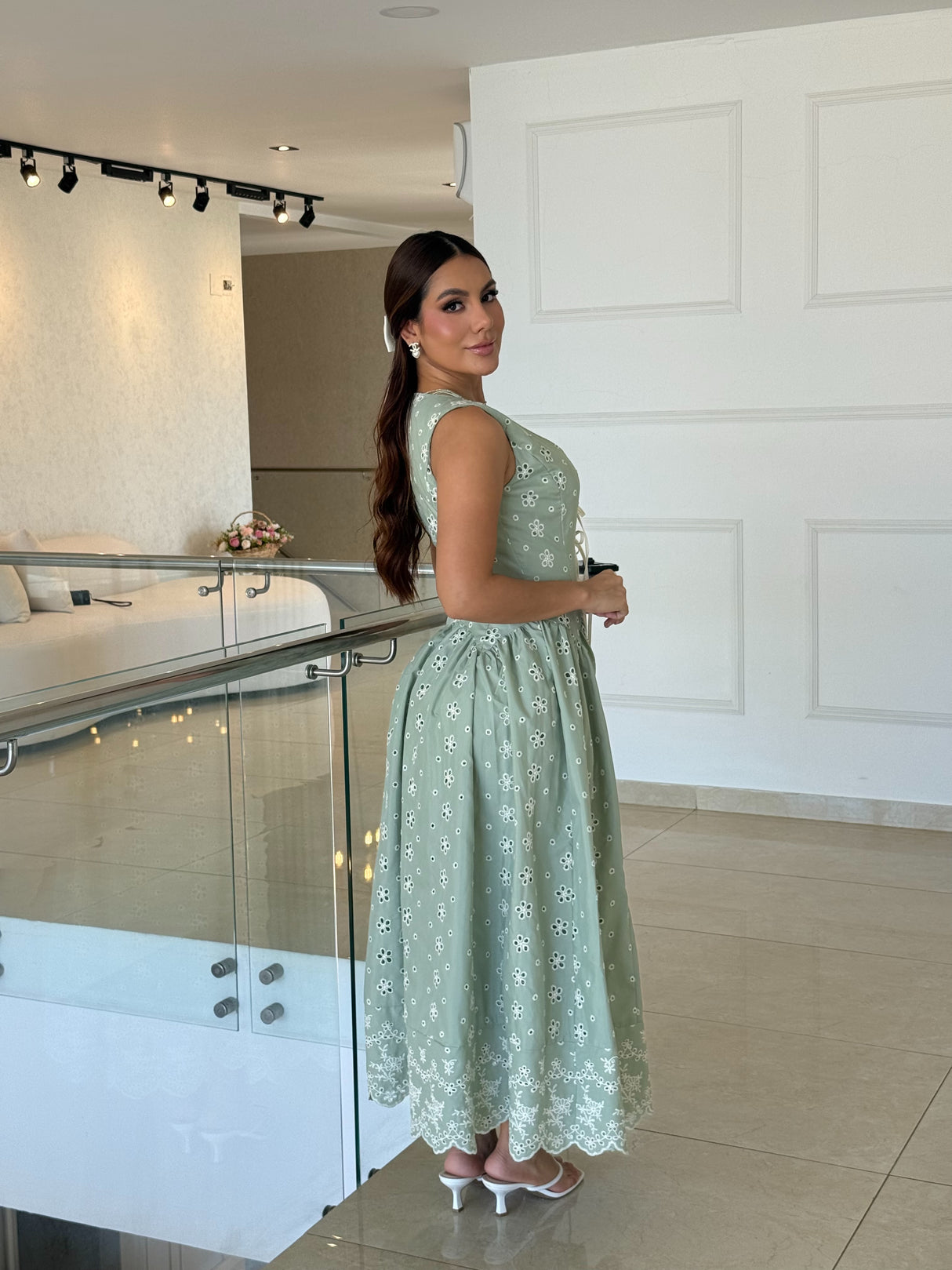 Vestido Sage Bloom Midi