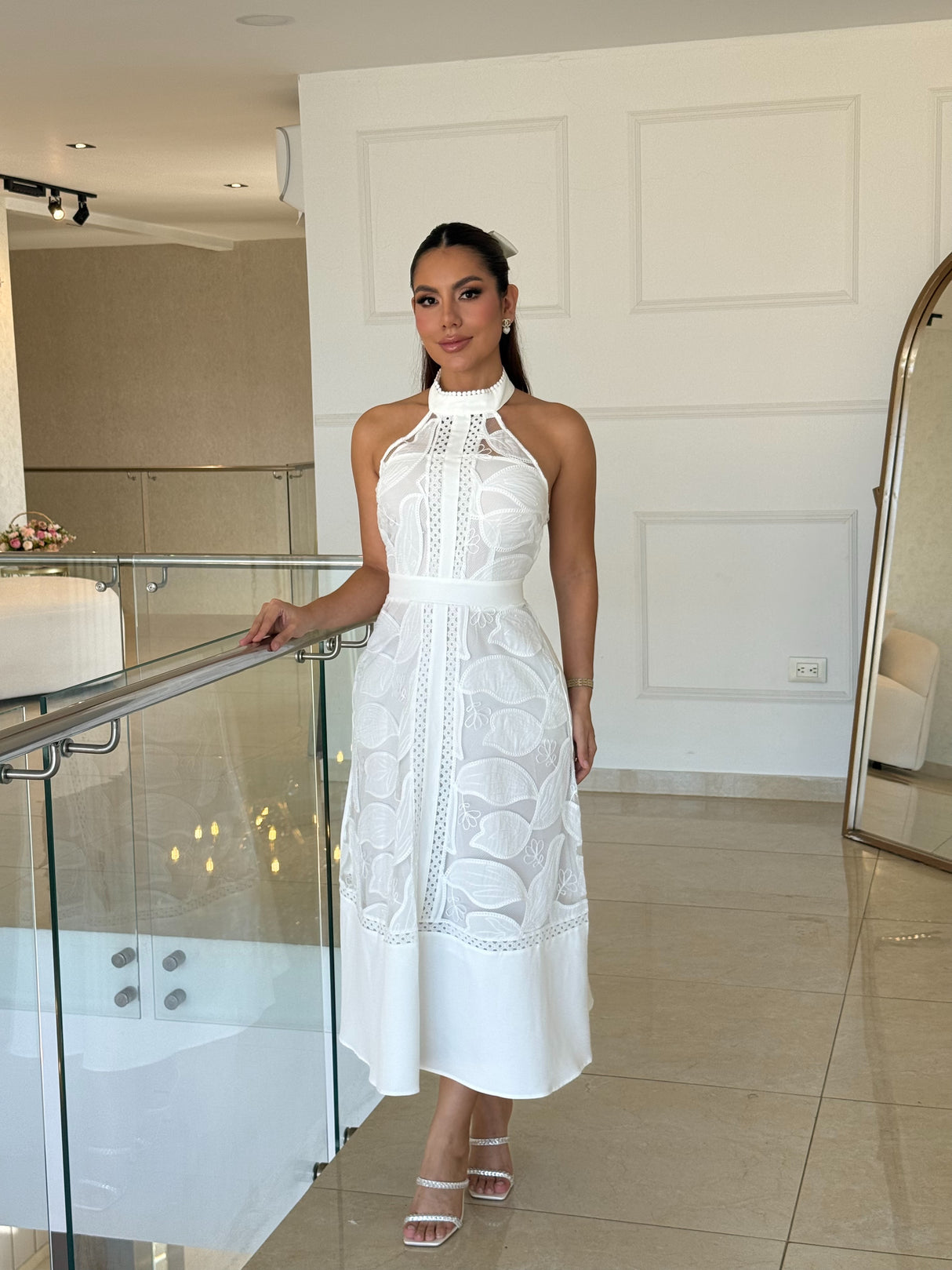 Vestido Blanc Étoile Midi