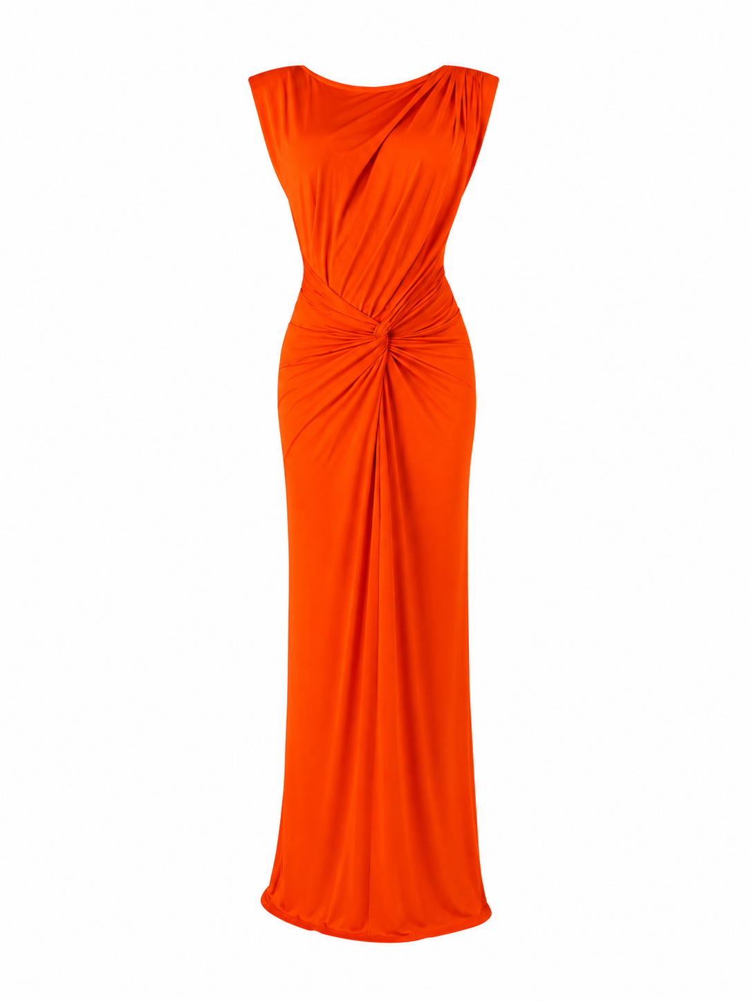 Vestido Largo Drapeado Aura Escultural
