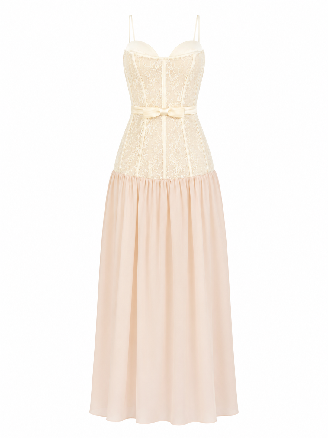 Vestido Rosé Corset Luxe