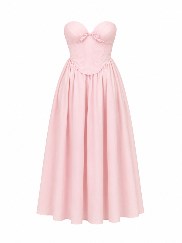 Vestido Rosé Couture Midi