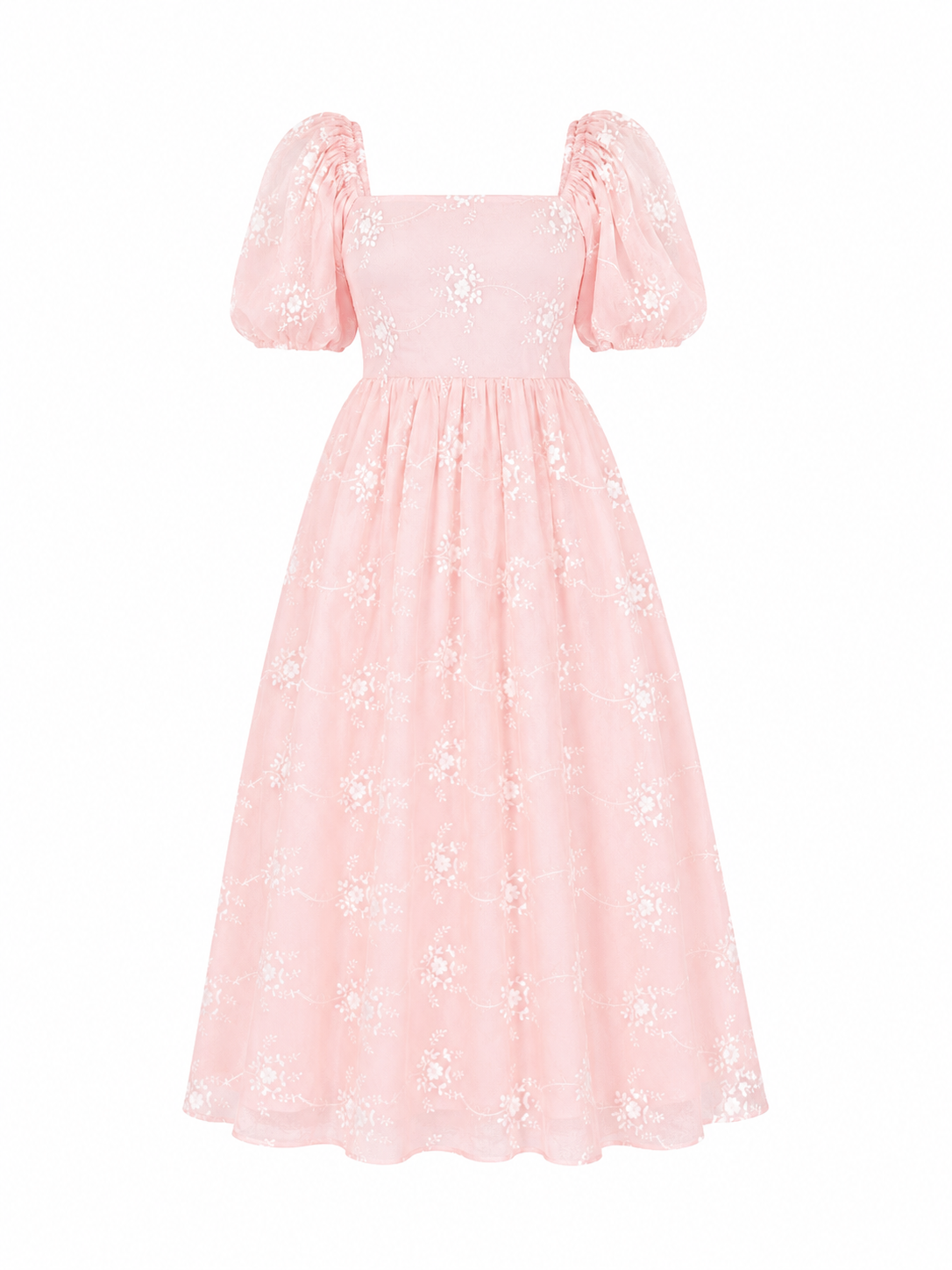 Vestido Rosé Bloom Midi