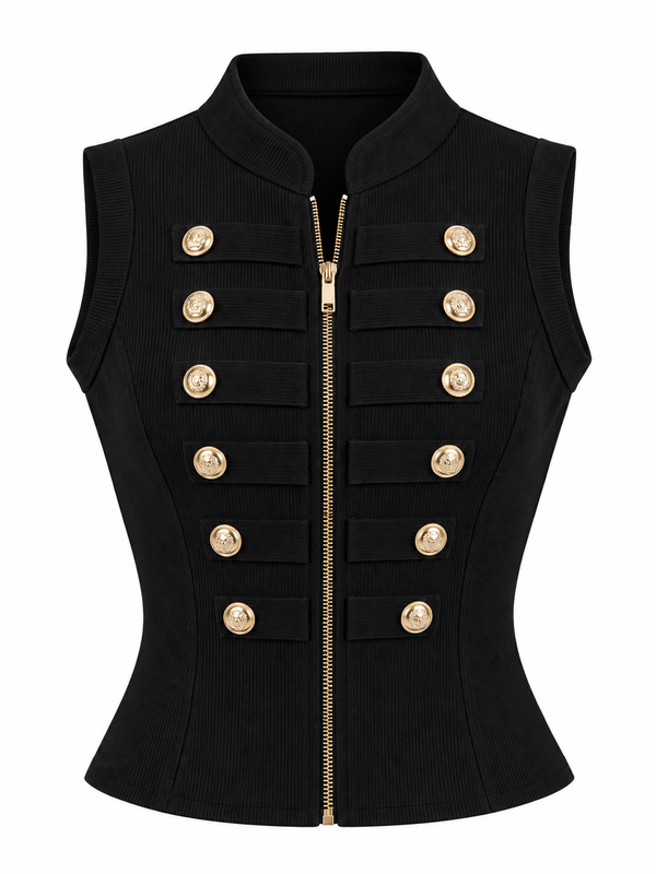 Blusa Napoleón Botones Dorados