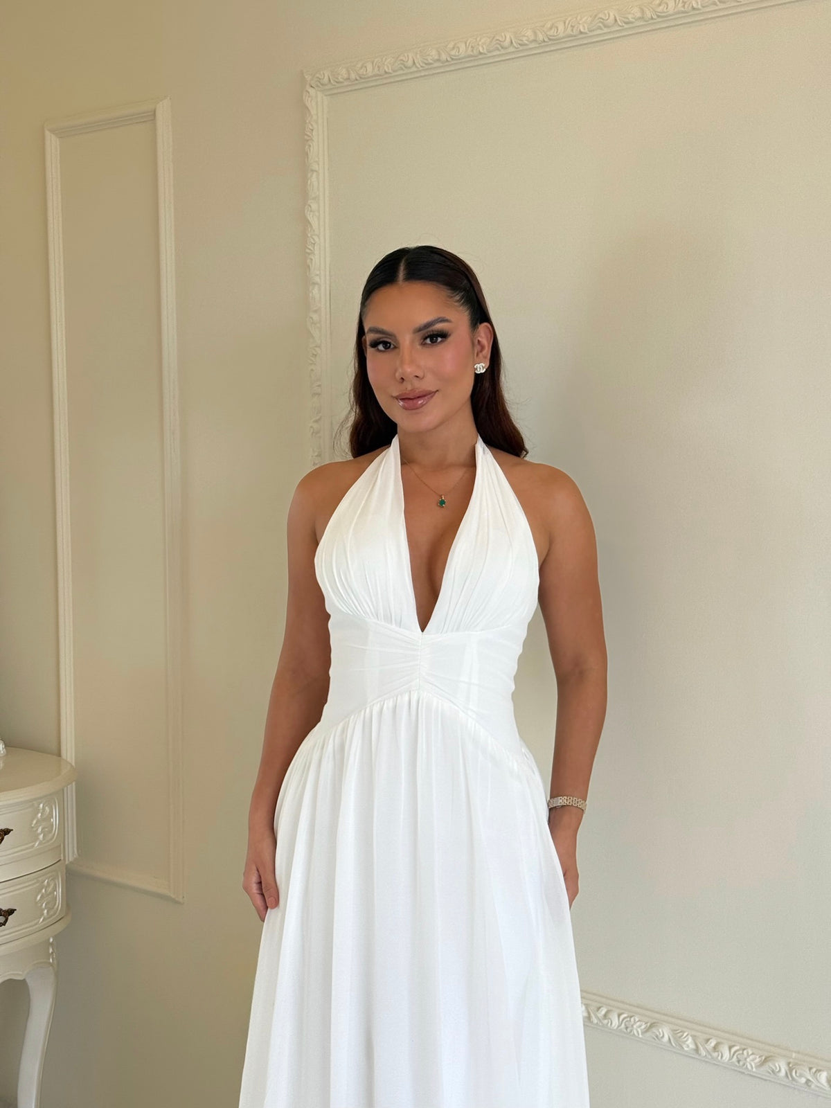 Vestido Halter Aura Soleil