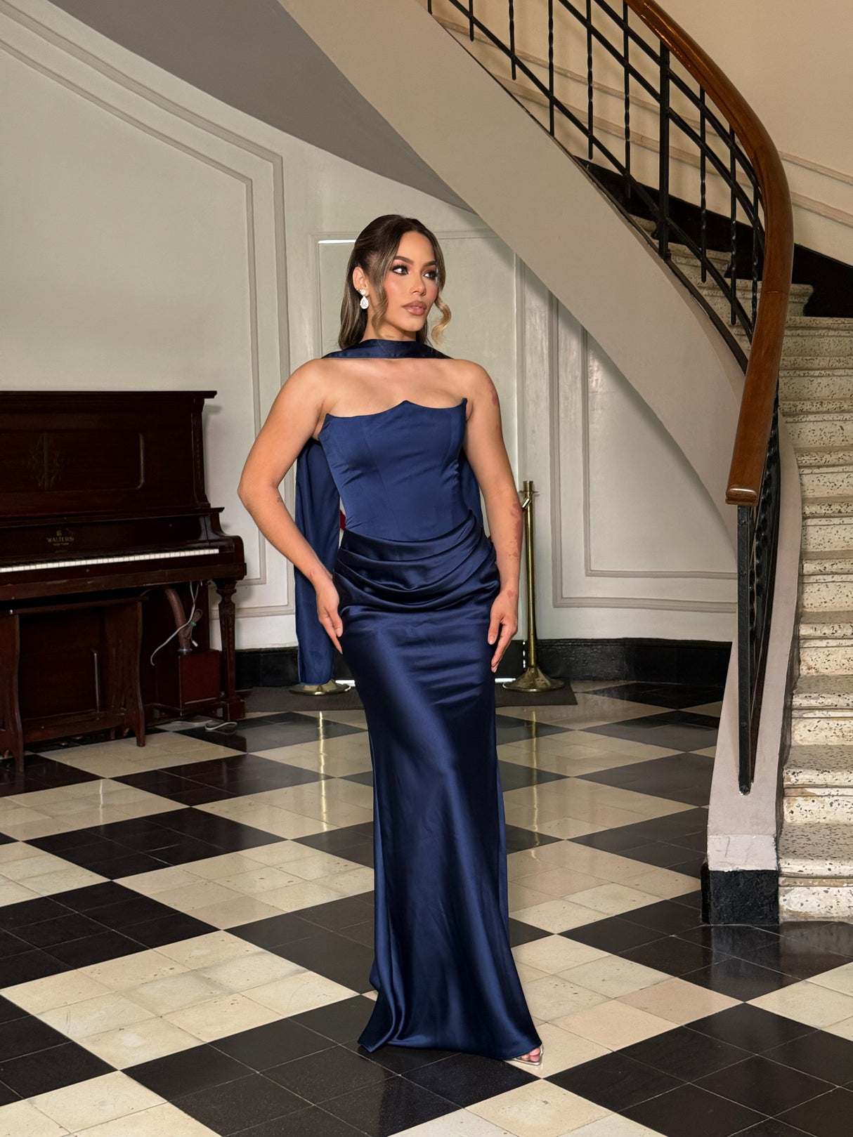 Eternal Royale Drape Dress