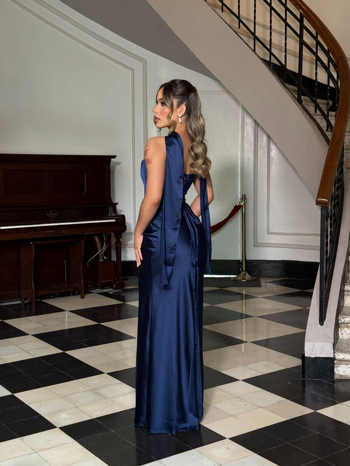 Eternal Royale Drape Dress