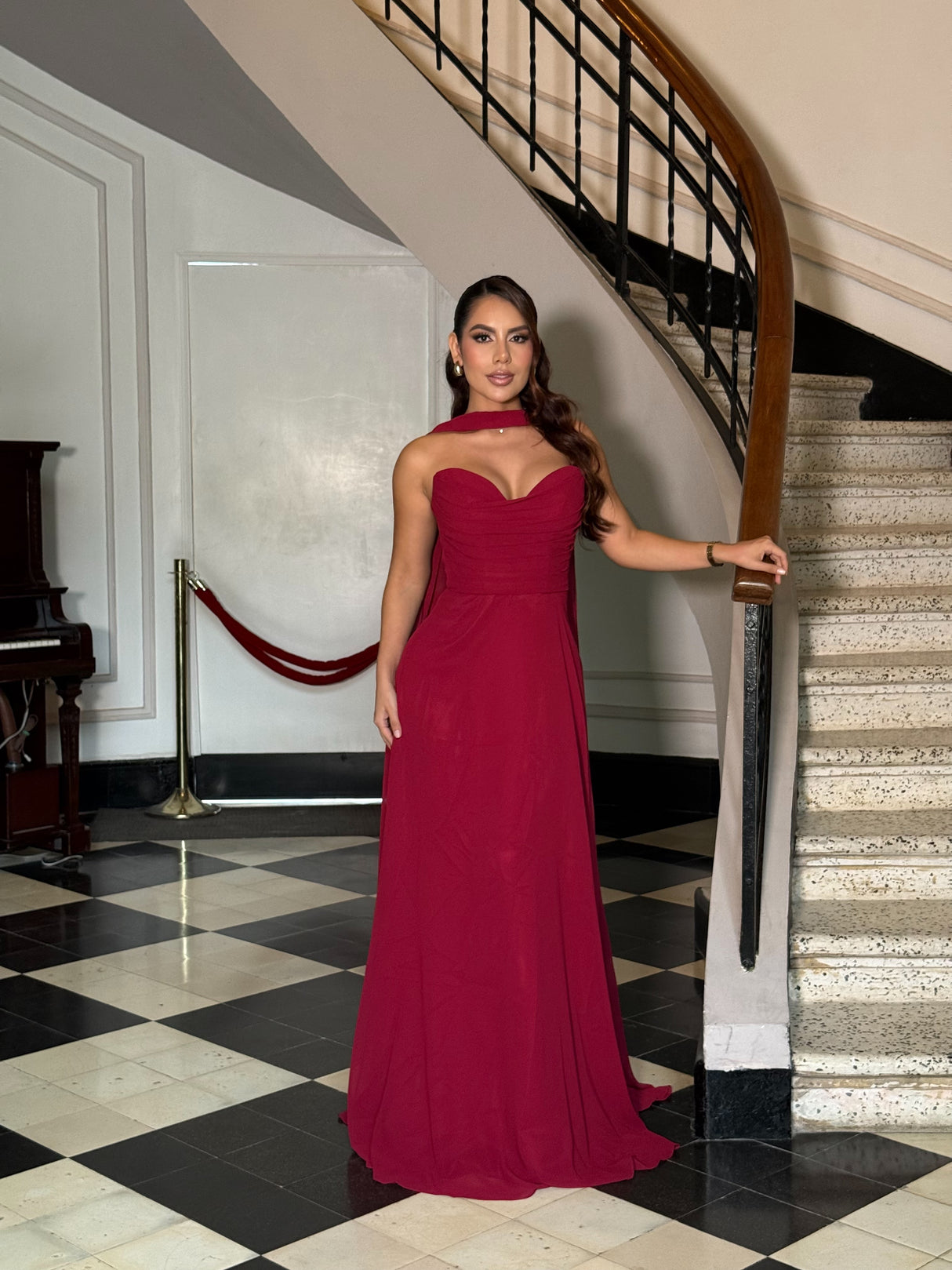 Eternal Crimson Muse Gown