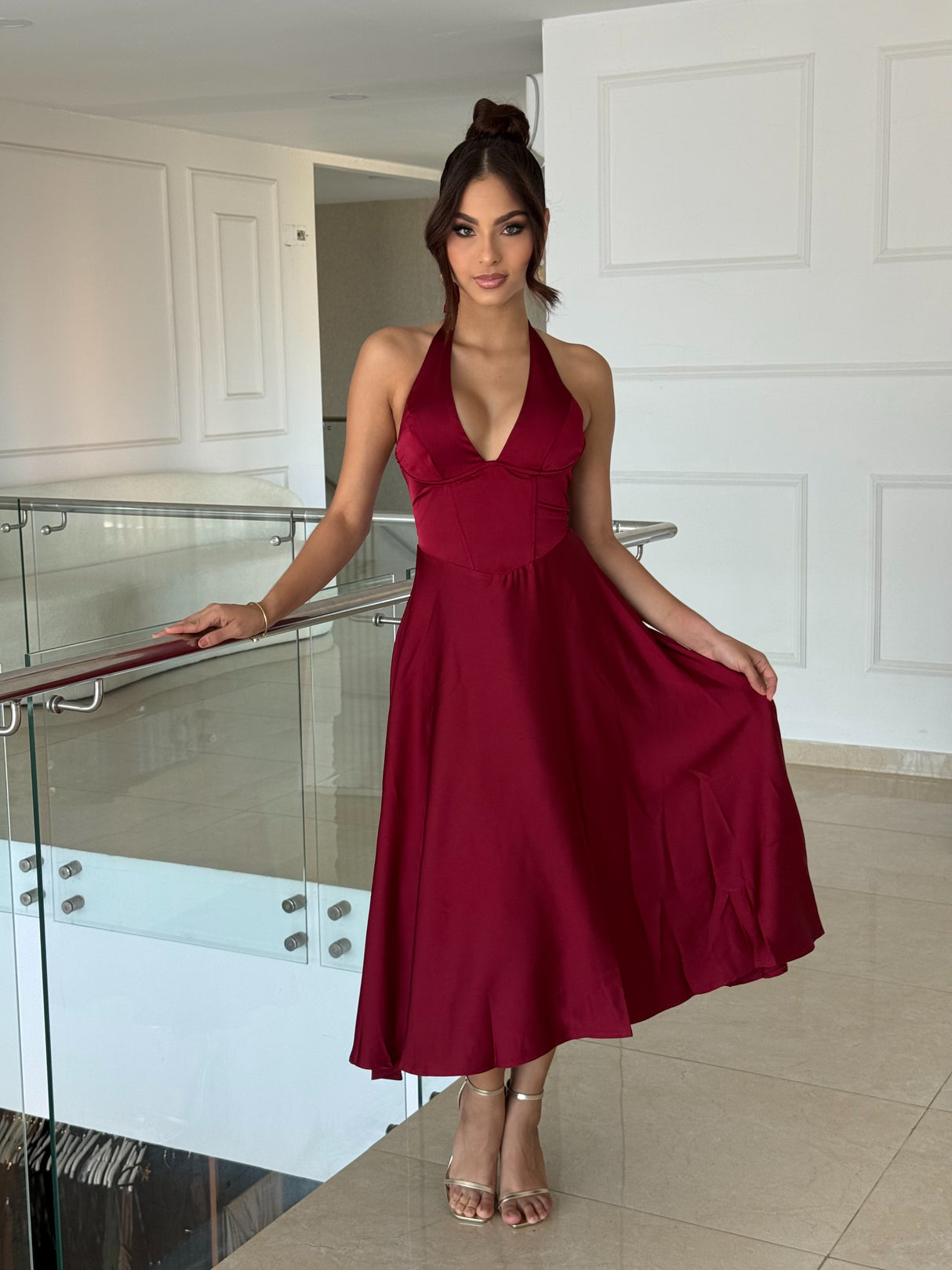 Vestido Éclat Rouge