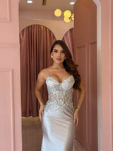 Vestido Plata Celestial Luxe