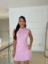 Vestido Rosé Élégance Knit