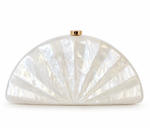 Clutch Nacarado Tipo Concha Nacaré Luxe