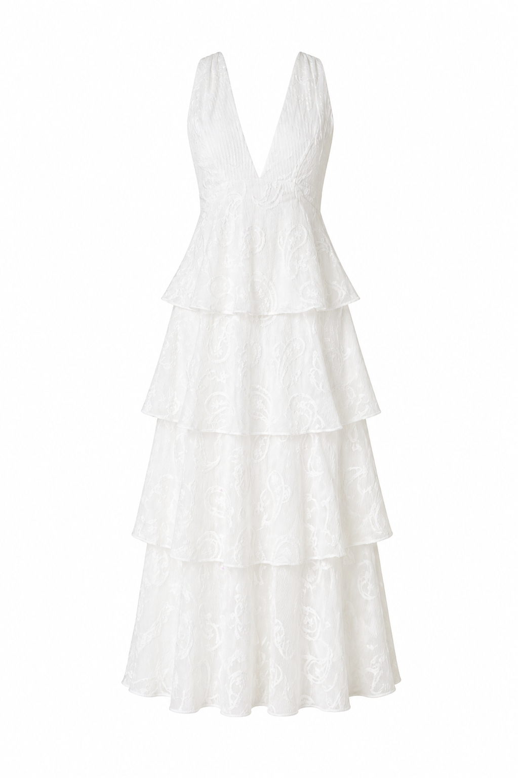 Vestido White Cascada Lace