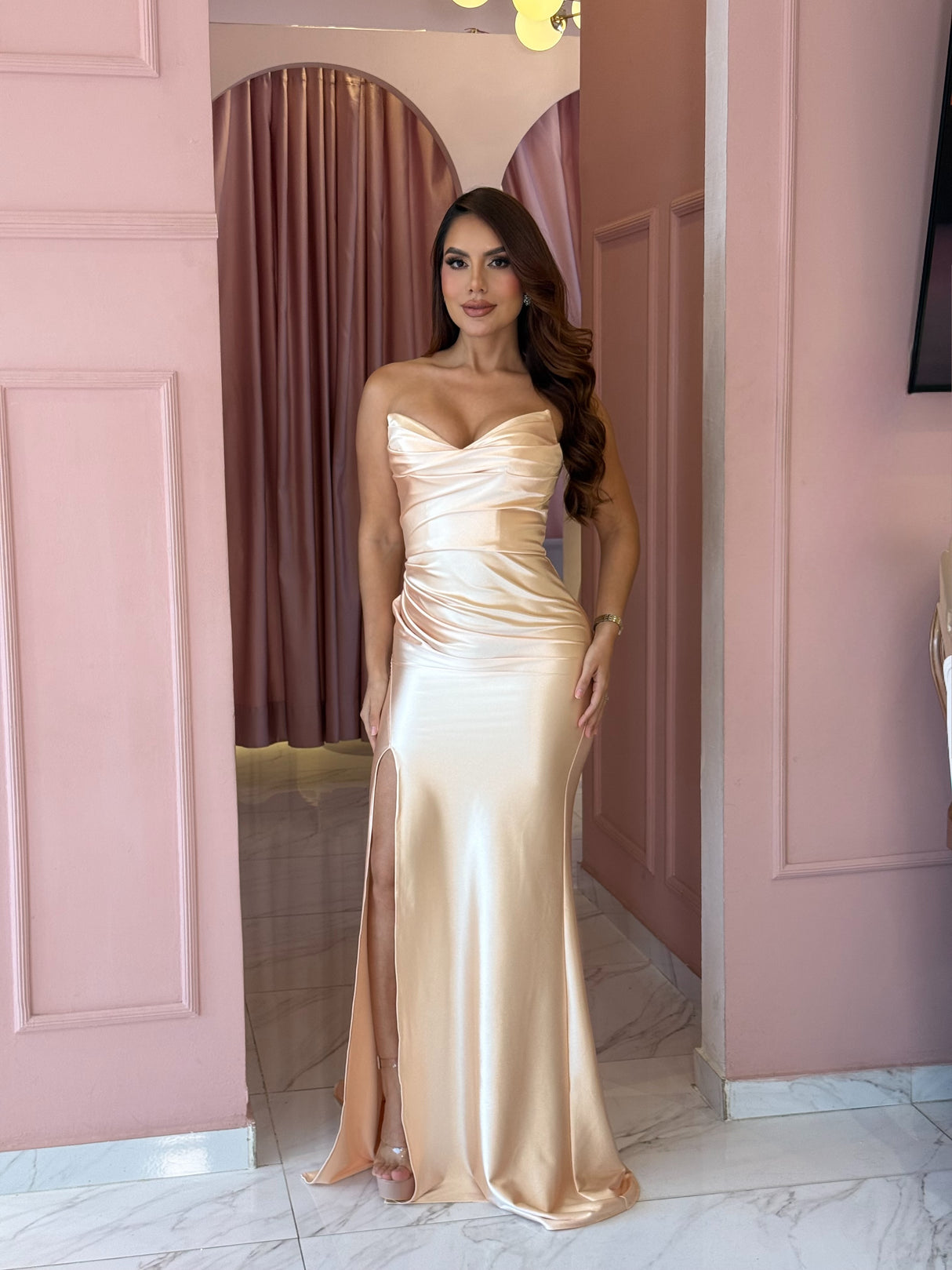 Vestido Satin Étoile Luxe