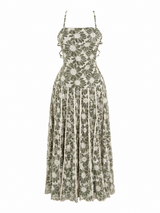 Vestido Jardín Oliva Luxe