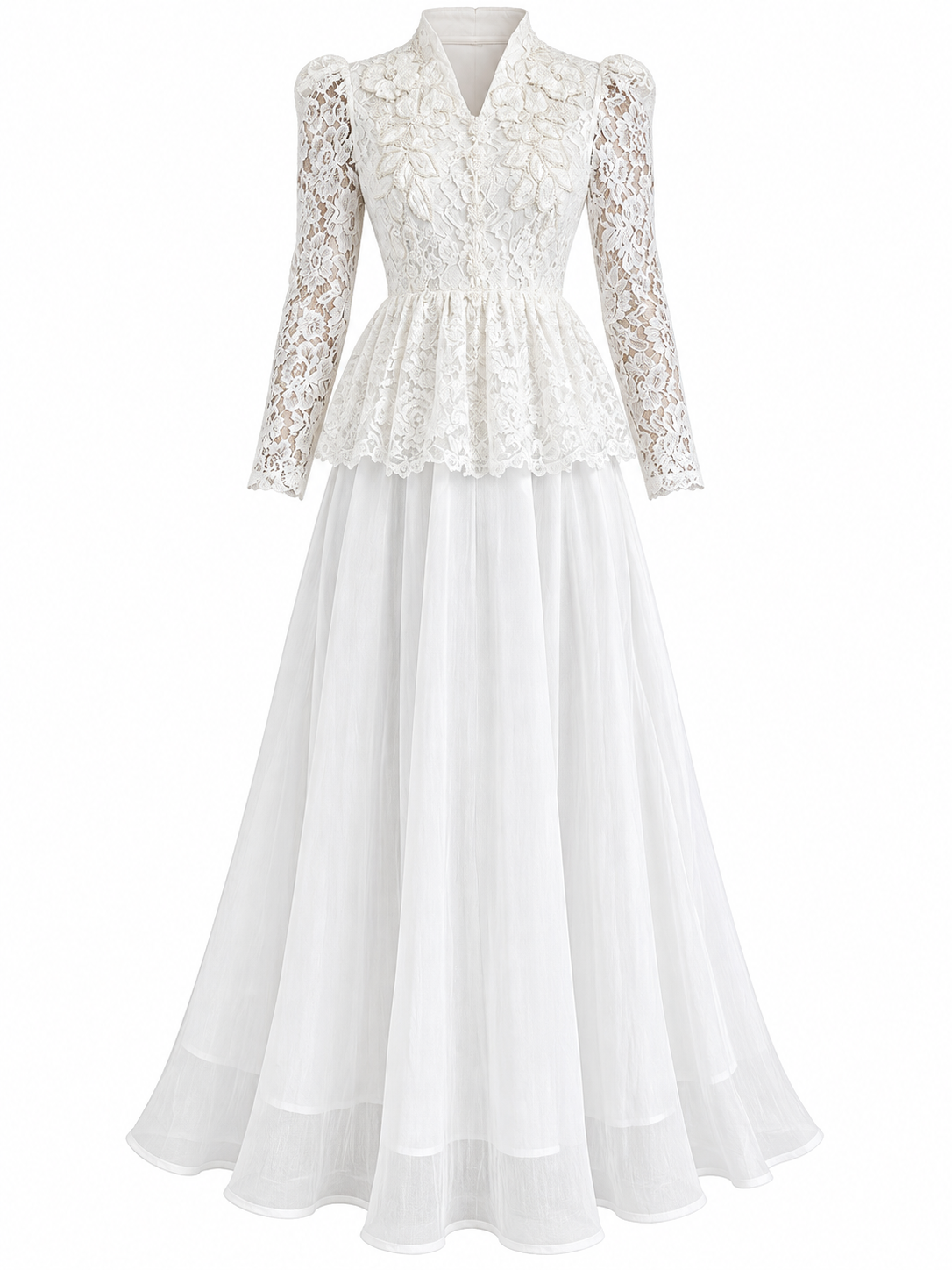 Vestido Bridal Lace Ivory
