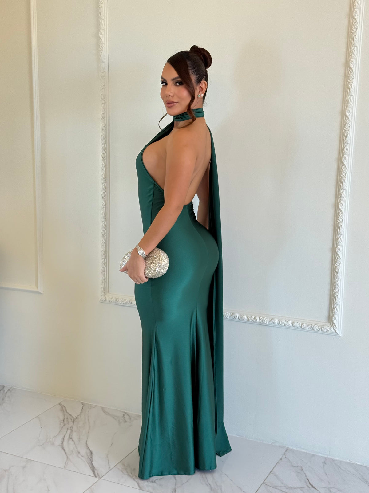 Vestido Capa Drapeada
