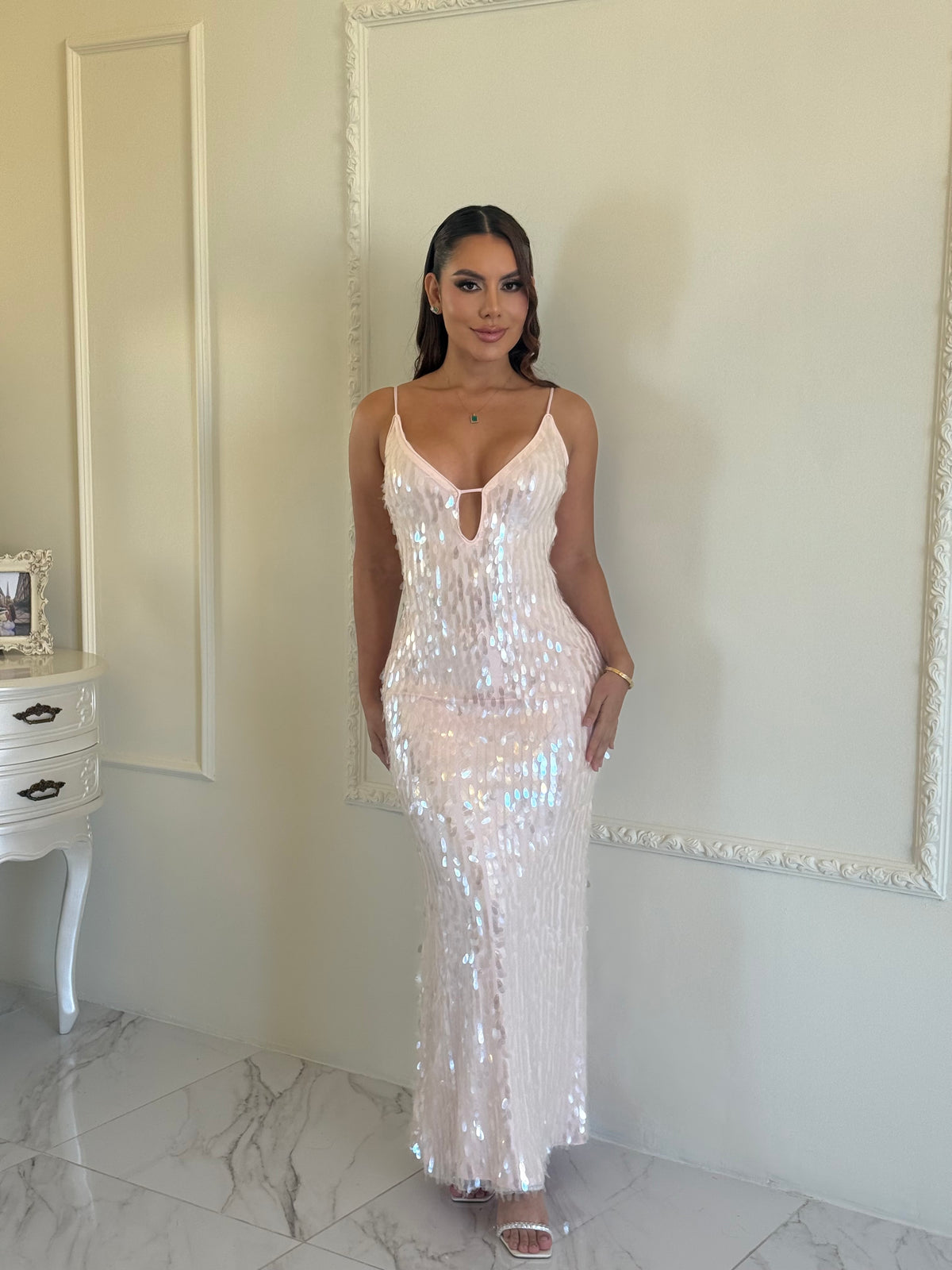 Vestido Iridescent Pearl