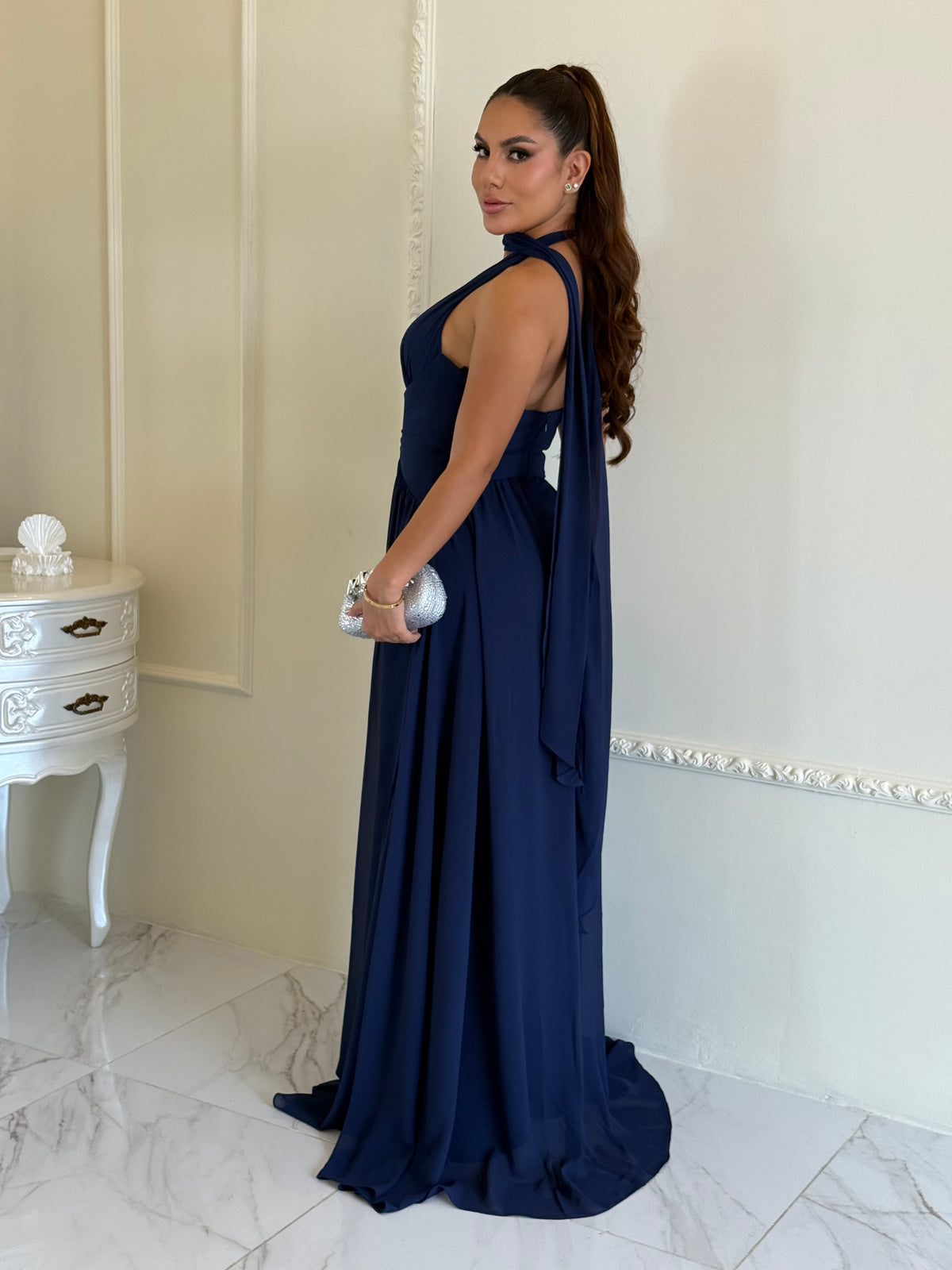 Vestido Halter Aura Soleil