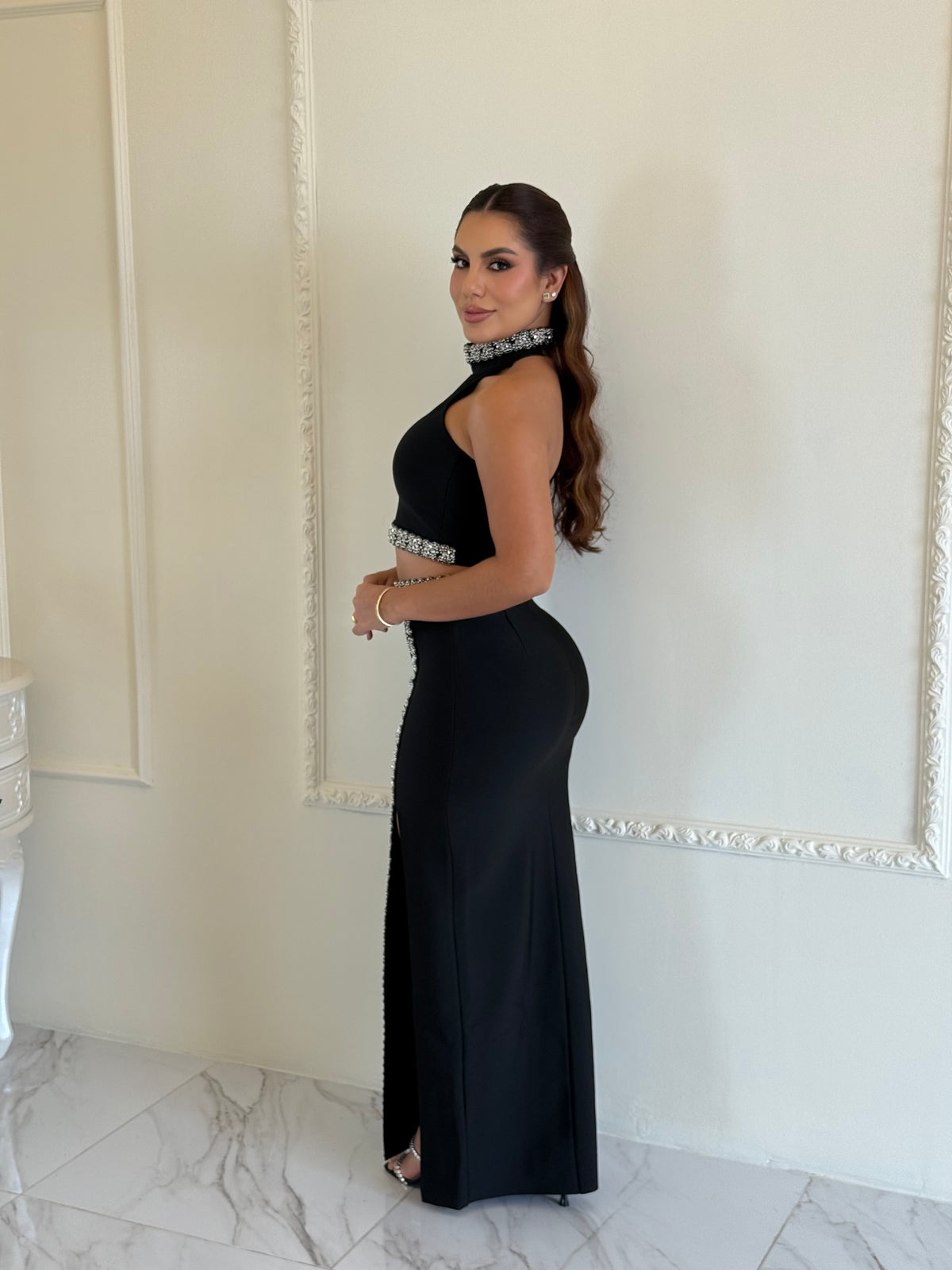 Set Crystal Trim Black