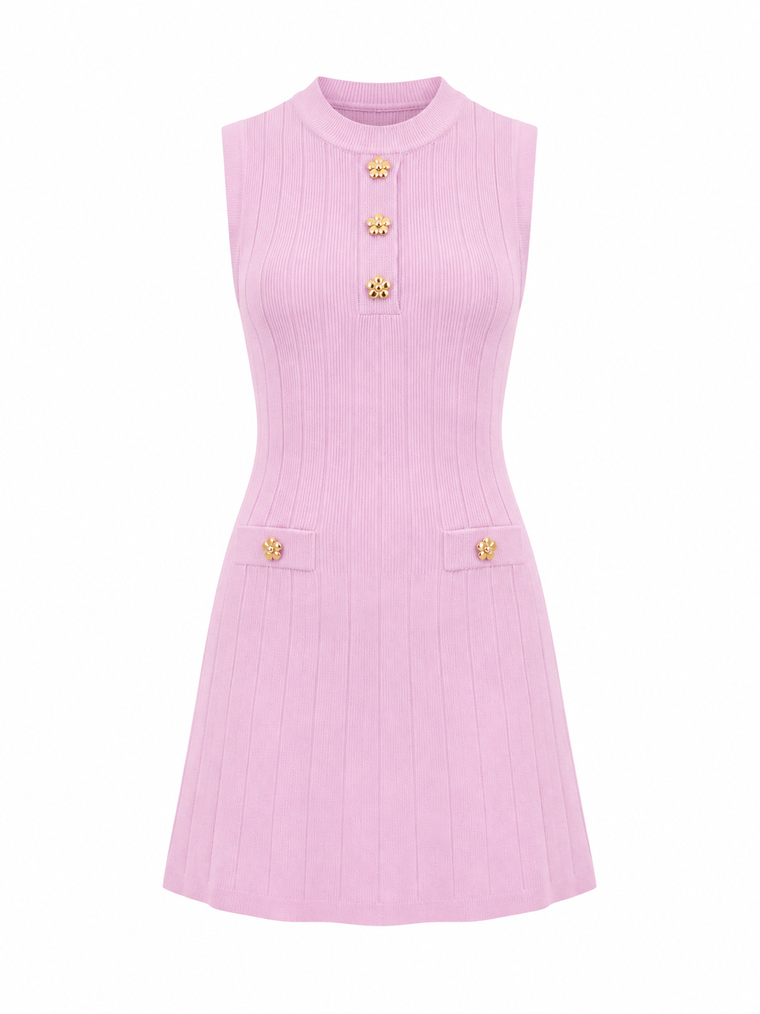 Vestido Rosé Élégance Knit