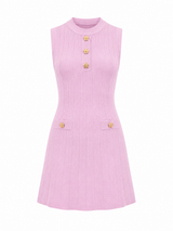 Vestido Rosé Élégance Knit