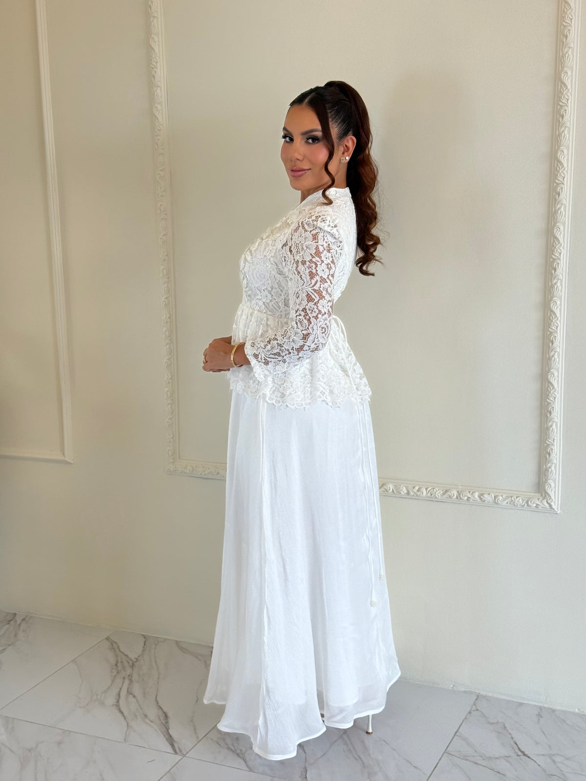 Vestido Bridal Lace Ivory