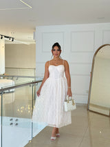 Vestido Midi Celeste