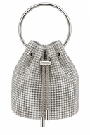 Bolso Bucket de Cristales con Asa Circular
