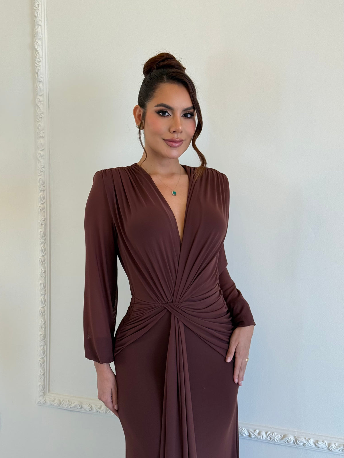 Vestido Draped Chocolate