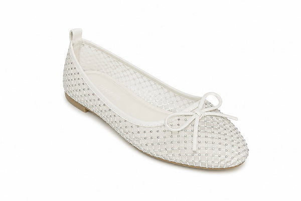Bailarinas de Malla con Brillos y Moño Perla Shine