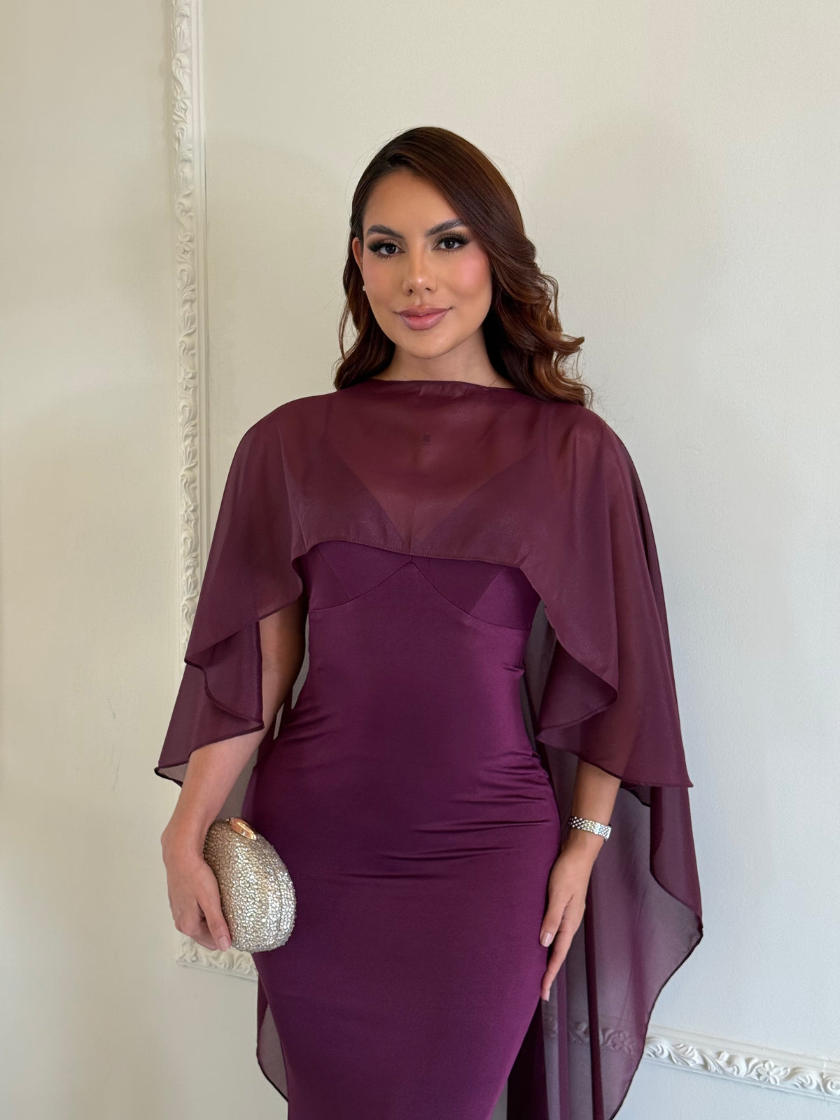 Vestido Draped con Estola