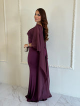 Vestido Draped con Estola