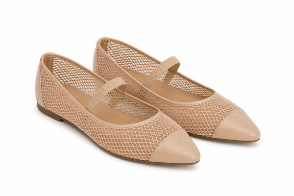 Bailarina Nude Mesh Elegance