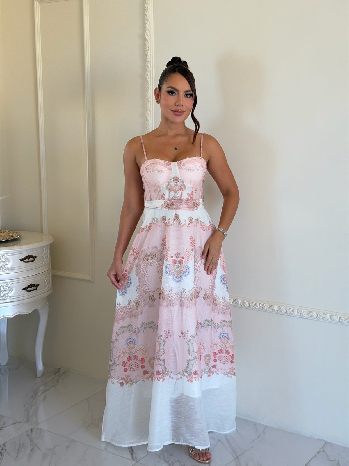 Vestido Blush Romance