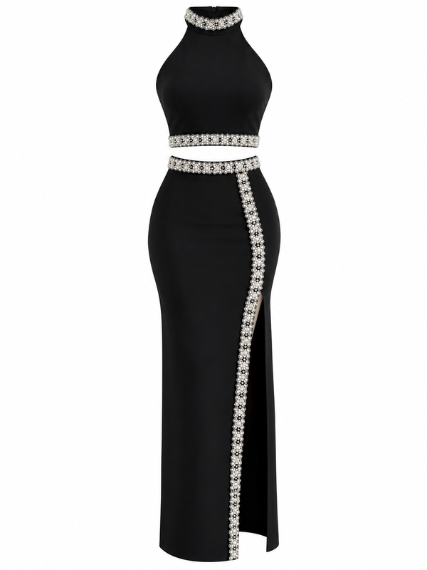 Set Crystal Trim Black