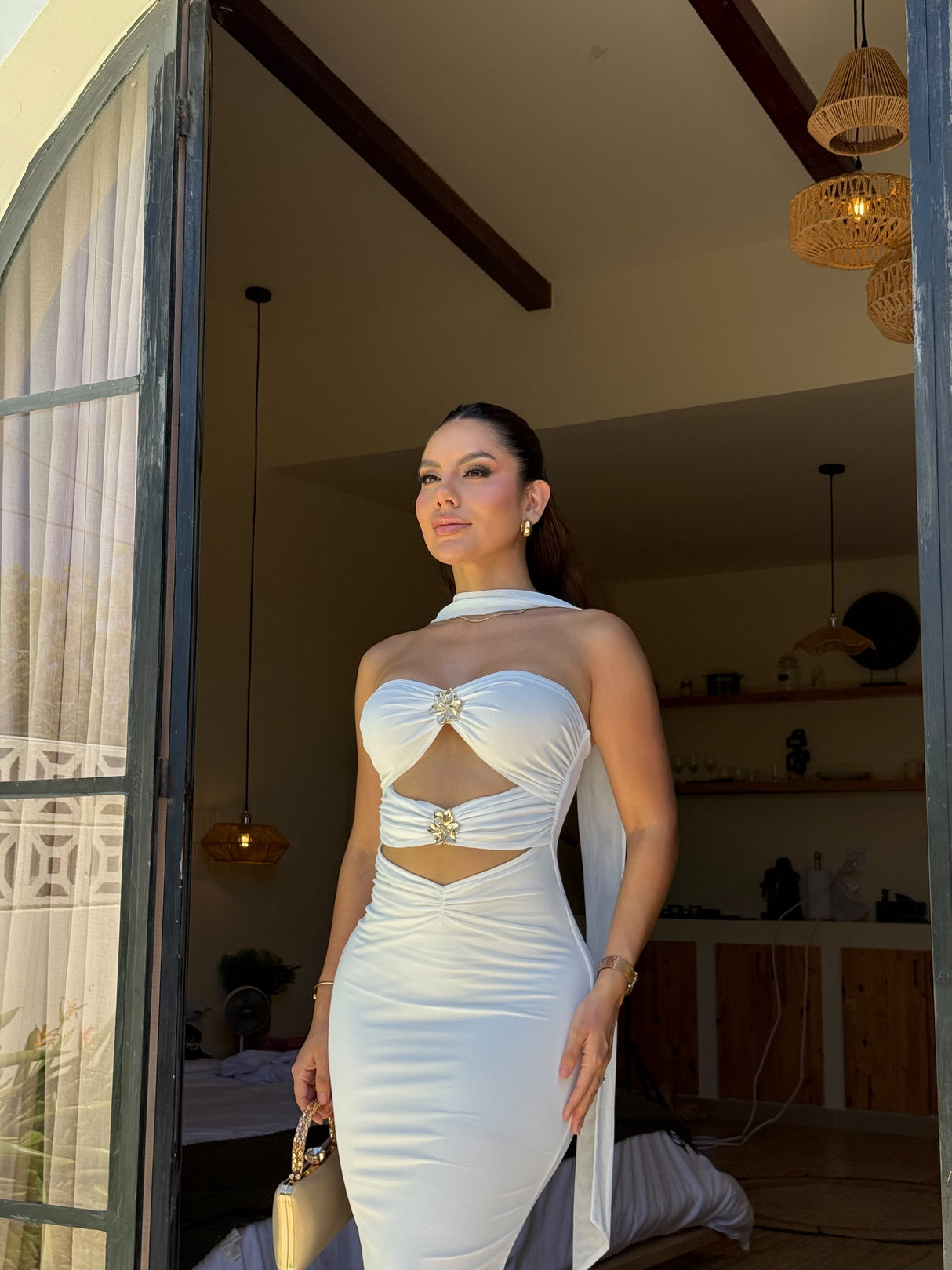 Vestido Rosa Encanto Imperial