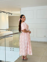 Vestido Rosé Bloom Midi