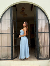 Vestido Celeste Aura Maxi