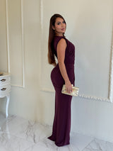 Vestido Elegance Berenjena
