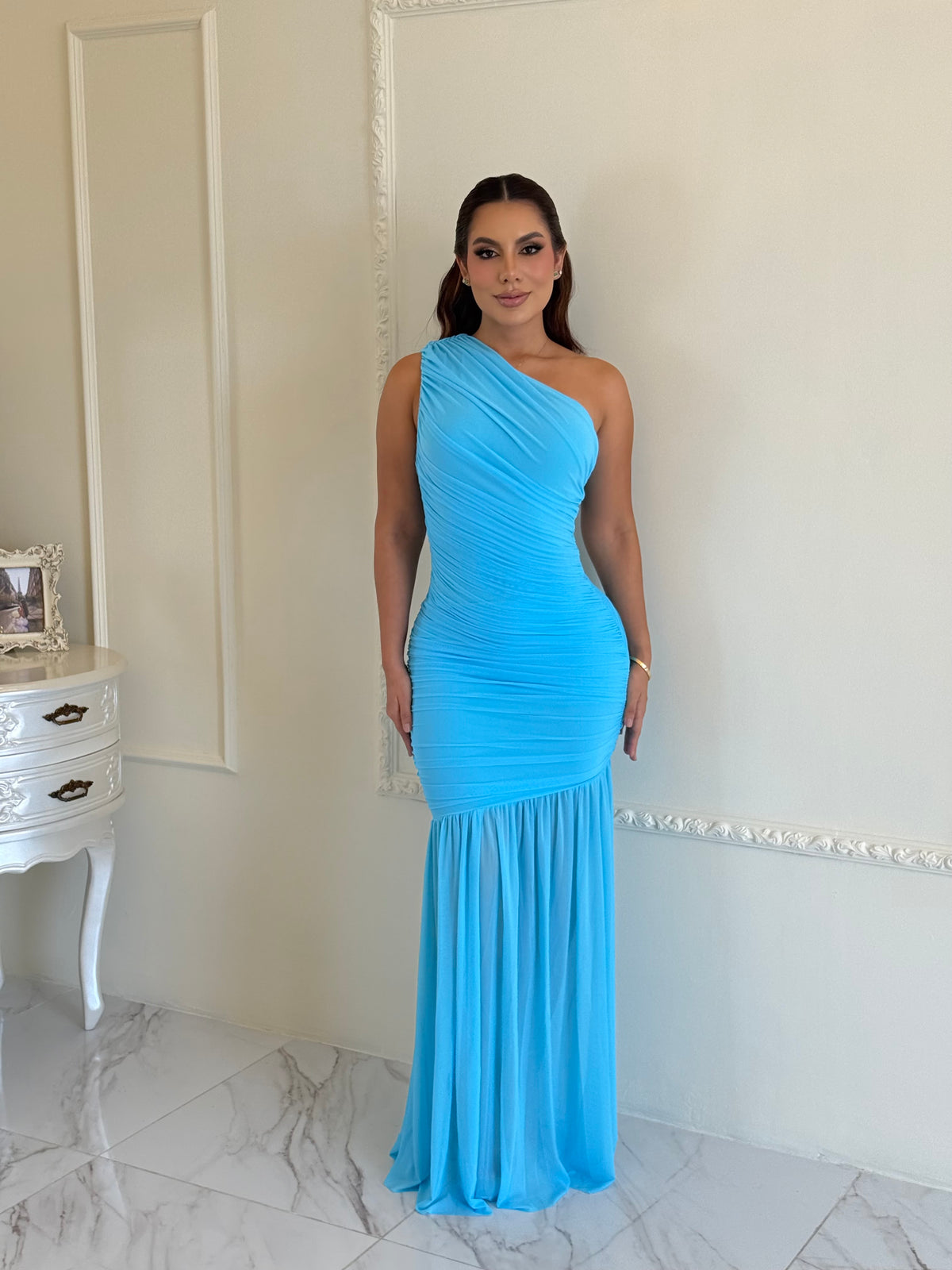 Vestido Sirena Turquesa