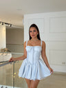 Vestido Aurora Celeste Luxe