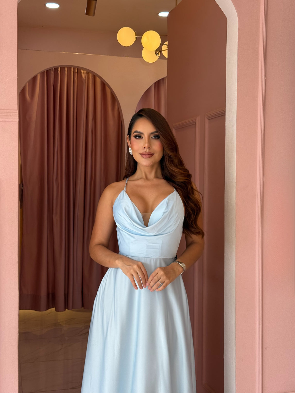 Vestido Celeste Serenity Luxe